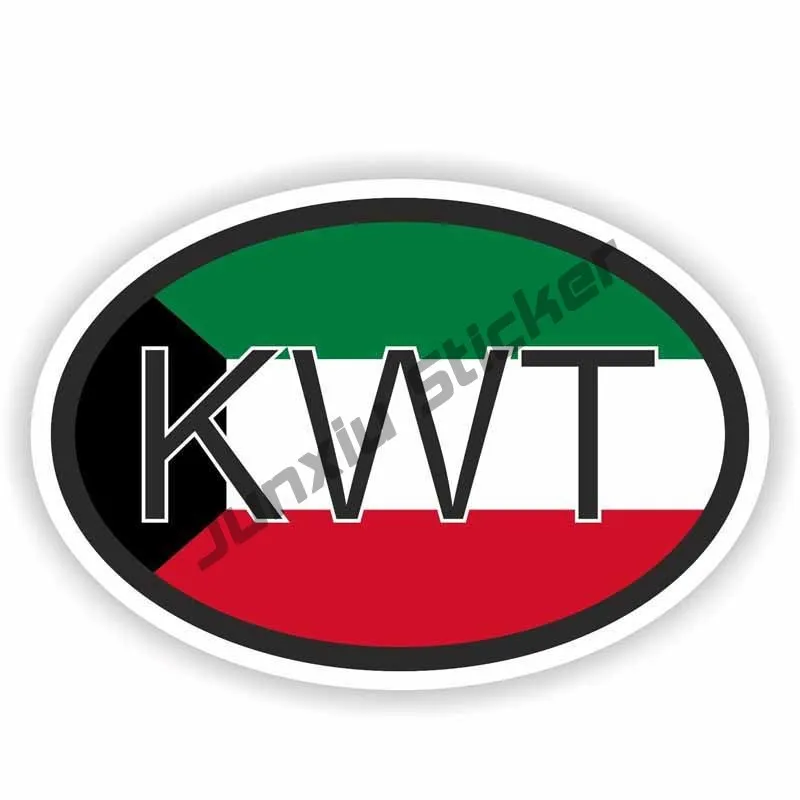 Kuwait Map with Flag Vinyl Sti - Car Accessories Kuwait review and price