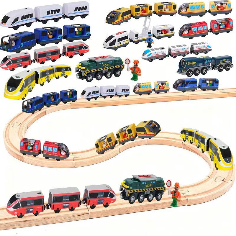 Wooden Railway Train Locomotiv - Car Accessories Xmas Gifts review and price
