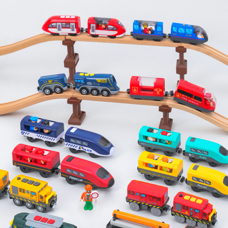 Wooden Railway Train Locomotiv - Car Accessories Xmas Gifts review and price