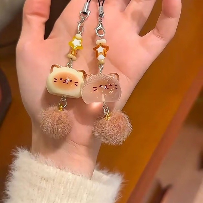 5Pcs Cartoon Graffiti Cat Key  - Car Accessories Xmas Gifts review and price