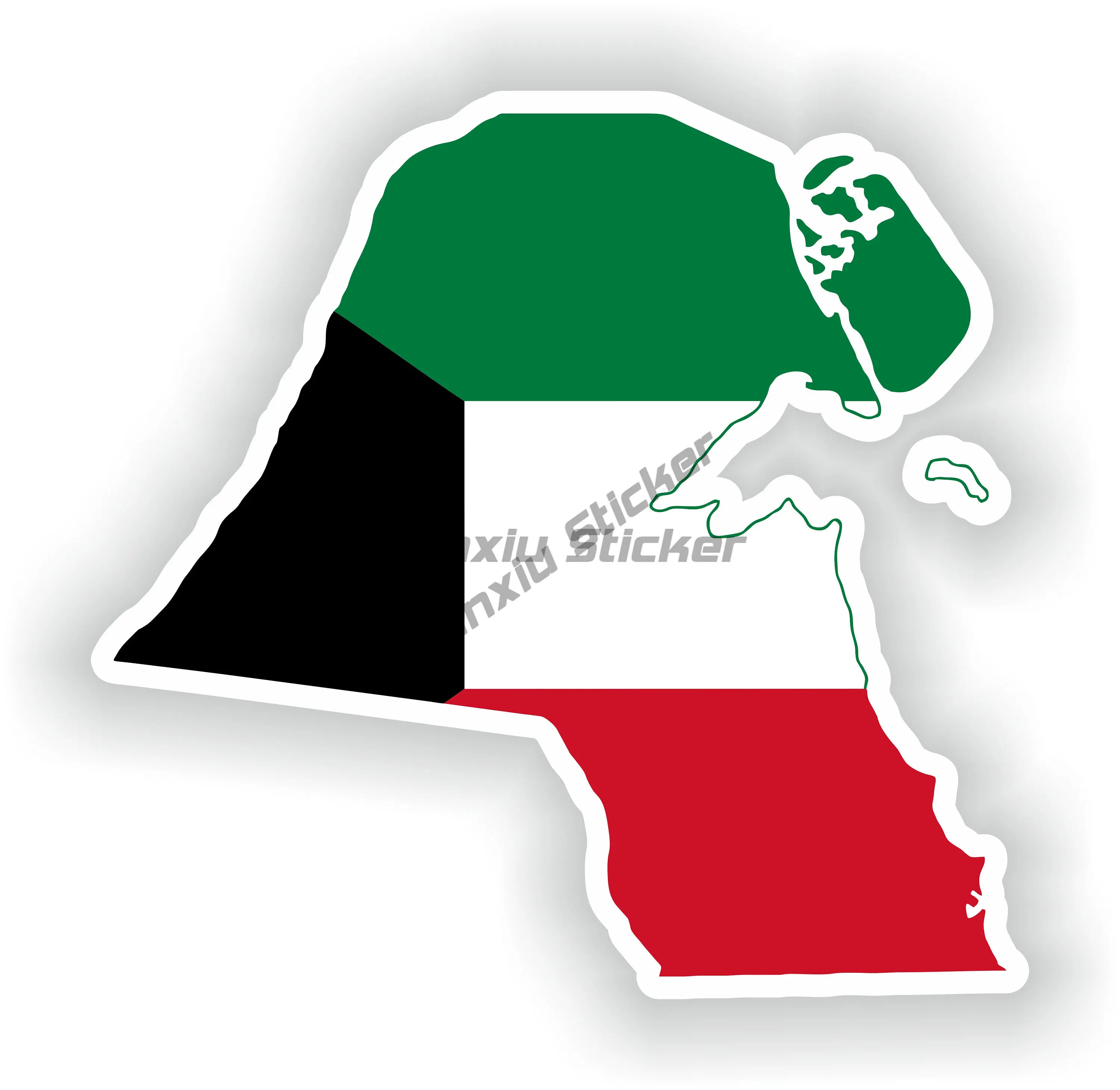 KWT Kuwait Flag Map National E - Car Accessories Kuwait review and price